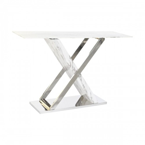 Console DKD Home Decor White Grey Silver Crystal Steel 120 x 40 x 75 cm image 1