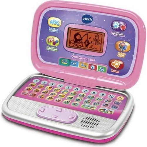 Laptop computer Vtech Ordi Genius Kid Educational game Pink Interactive French (FR) image 1