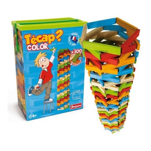 Bigbuy Kids Строительный набор Tecap Color Деревянный 300 Предметы image 1