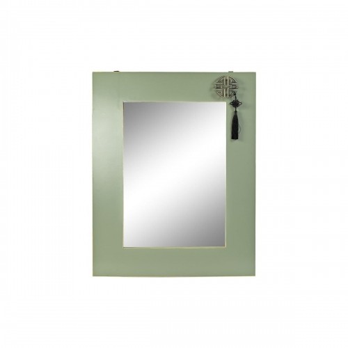 Sienas spogulis DKD Home Decor Egle Dabisks Sarkans Metāls Zaļš Austrumniecisks Koks MDF (70 x 2 x 90 cm) image 1
