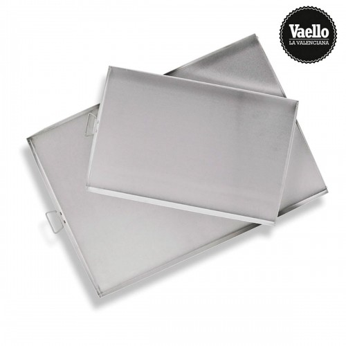 Baking tray Vaello 75496 25 x 38 cm Aluminium Chromed image 1