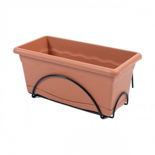 Planter with Dish Plastiken Terracotta polypropylene 50 x 20 cm image 1