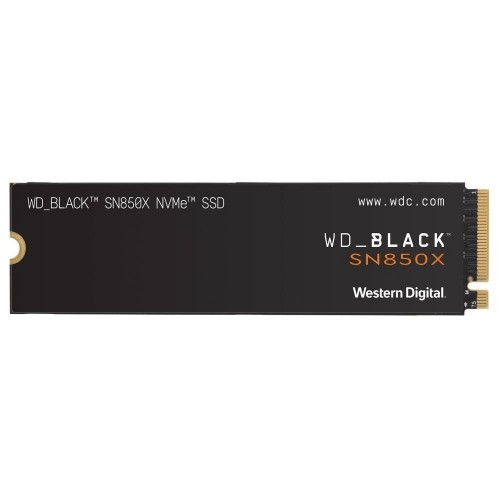 SSD|WESTERN DIGITAL|Black SN850X|1TB|M.2|PCIE|NVMe|Write speed 6300 MBytes/sec|Read speed 7300 MBytes/sec|2.38mm|TBW 600 TB|WDS100T2X0E image 1