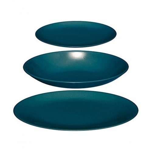 Tableware Secret de Gourmet Ceramic Blue 18 Pieces image 1