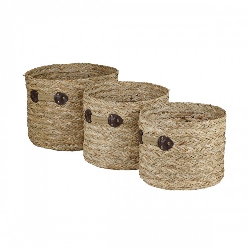 Basket set DKD Home Decor Seagrass (35 x 35 x 28 cm) image 1