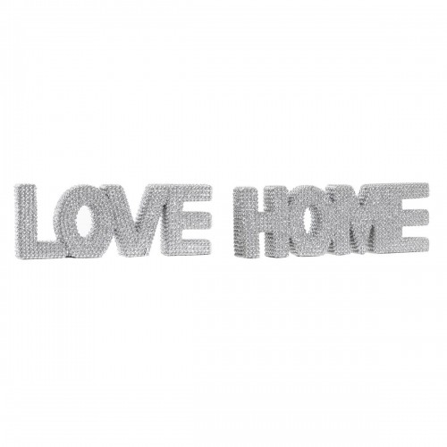 Декоративная фигура DKD Home Decor Серебристый Смола современный (25,5 x 3 x 8,5 cm) (2 штук) image 1
