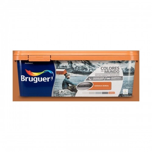 Plastic paint Bruguer Boreal Contrast 2,5 L Orange image 1