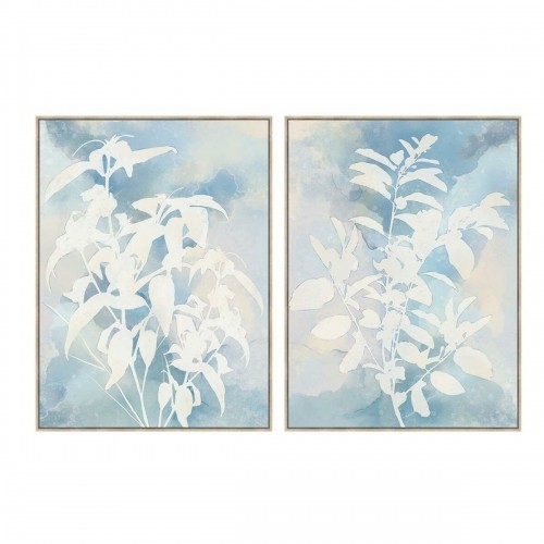Картина DKD Home Decor Лист растения (90 x 4 x 120 cm) (2 штук) image 1