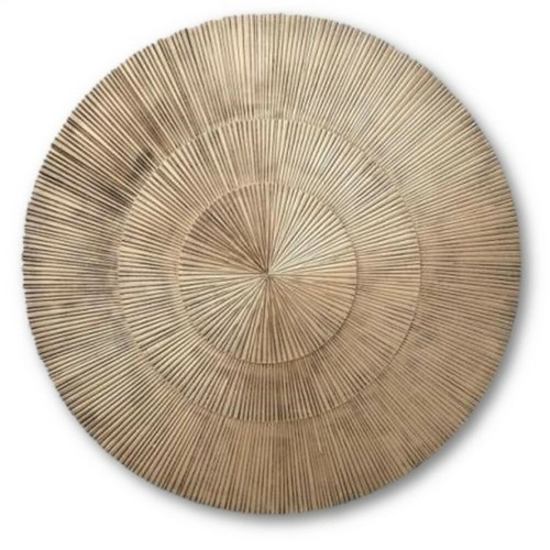 Настенный декор DKD Home Decor 3D Натуральный Позолоченный Восточный круги Деревянный MDF (120 x 3 x 120 cm) image 1