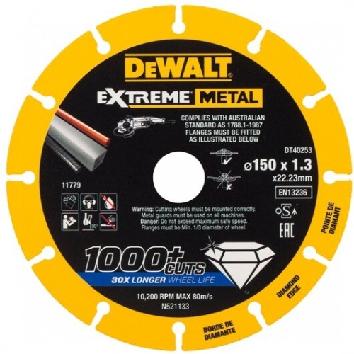 Dewalt (i) DeWALT Extreme Metal ripa 150x22.23x1.3mm image 1