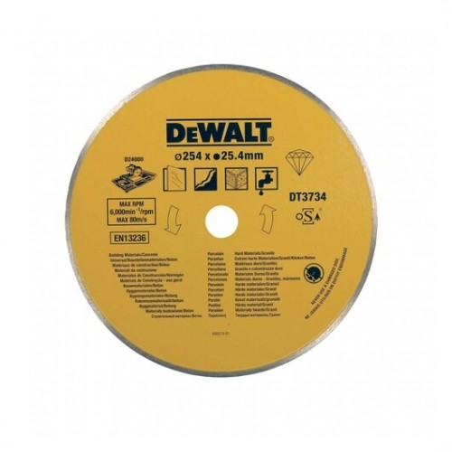 Dewalt AksesuĀri (i) DeWALT Dimanta ripa 254x25,4mm (akmens, betons, porc.,gran.) image 1