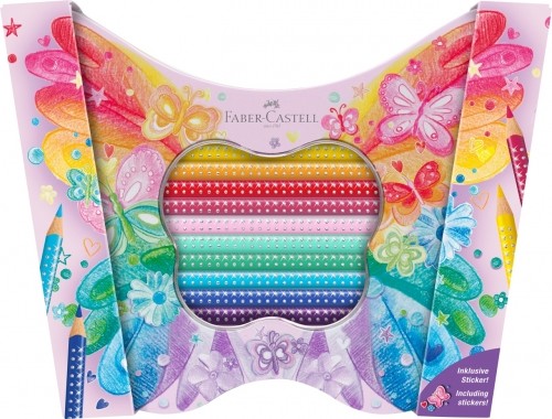 Krāsainie zīmuļi Faber-Castell Sparkle Ladybug 20krāsas image 1