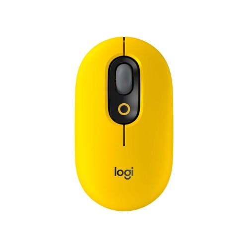 Mouse Logitech POP Mouse with emoji Yellow image 1