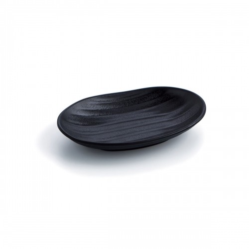 Snack tray Quid A'bordo Black Plastic Ø 18 cm (12 Units) (Pack 12x) image 1