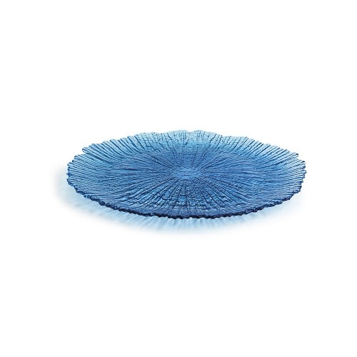 Плоская тарелка Quid Mar de Viento Синий Cтекло (Ø 28 cm) (Pack 6x) image 1