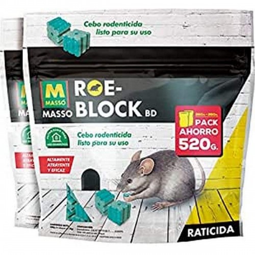 Rat Poison Massó Roe-Block 260 gr + 260 gr 520 g image 1