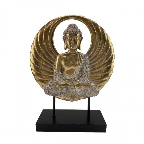 Decorative Figure DKD Home Decor 25 x 8 x 33 cm Black Golden Buddha Oriental image 1