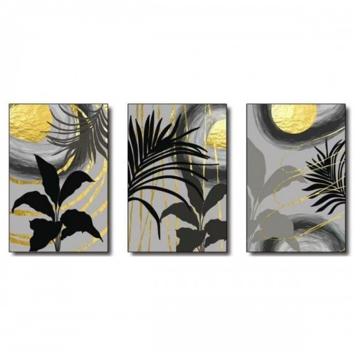 Painting DKD Home Decor 53 x 3,5 x 73 cm Glitter Modern (3 Pieces) image 1