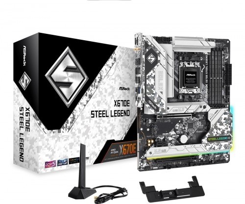 Asrock X670E STEEL LEGEND AM5 4DDR5 HDMI/DP M.2 EATX image 1