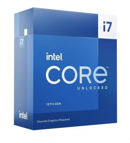 CPU|INTEL|Desktop|Core i7|i7-13700K|Raptor Lake|3400 MHz|Cores 16|24MB|Socket LGA1700|125 Watts|GPU UHD 770|BOX|BX8071513700KSRMB8 image 1
