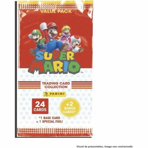 Chrome Pack Panini Super Mario Trading Cards image 1