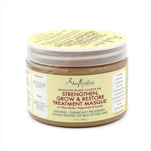 Питательная капиллярная маска Shea Moisture Jamaican Black Castor Oil Strengthen, Grow & Restore Treatment 340 g image 1