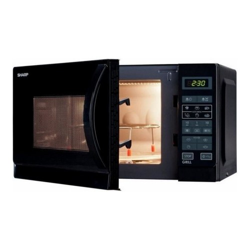 Microwave with Grill Sharp R-742BKW 25 L Black 900 W 25 L 1000 W image 1