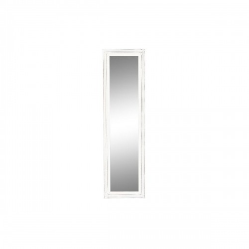 Настенное зеркало DKD Home Decor Стеклянный Белый Деревянный MDF Маринованный (160 x 2,5 x 45 cm) image 1