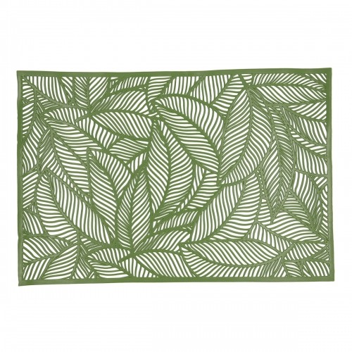 Подставка под горячее Quid Habitat Листья Зеленый Текстиль (30 x 45 cm) (Pack 12x) image 1
