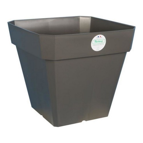 Plant pot Riviera 65 L Dark grey 49 x 49 x 45 cm Grey Squared image 1