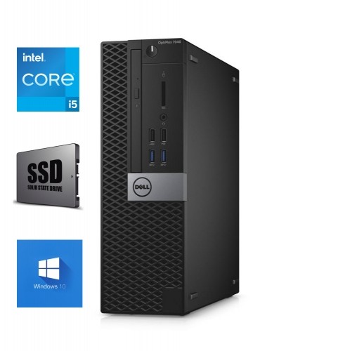 Dell 7040 SFF i5-6400 4GB 120GB SSD Windows 10 Professional image 1