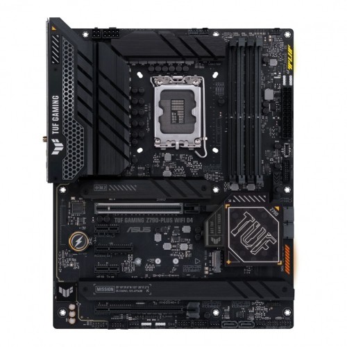 Asus  
         
       TUF GAMING Z790-PLUS WIFI D4 Processor family Intel, Processor socket  LGA1700, DDR4 DIMM, Memory slots 4, Supported hard disk drive interfaces 	SATA, M.2, Number of SATA connectors 4, Chipset Intel Z790, ATX image 1