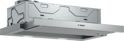 Bosch  
         
       Hood DFM064W54 Series 2 Telescopic, Energy efficiency class B, Width 60 cm, 388 m³/h, Mechanical, Silver Metallic, LED, Made in Germany image 1