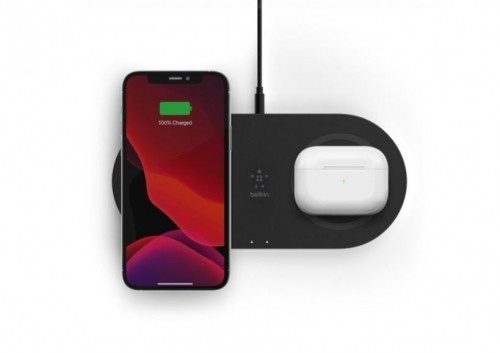 Belkin  
         
       Wireless Charging Stand with PSU BOOST CHARGE Black image 1