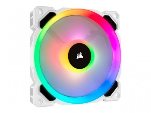 Corsair  
         
       LL Series Dual Light Loop White RGB LED PWM Fan LL120 RGB (single pack) image 1