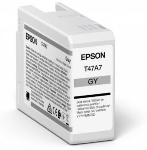 EPSON  
         
       UltraChrome Pro 10 ink T47A7 Ink cartrige, Grey image 1