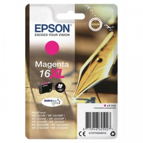 EPSON  
         
       16XL Ink Cartridge, Magenta image 1