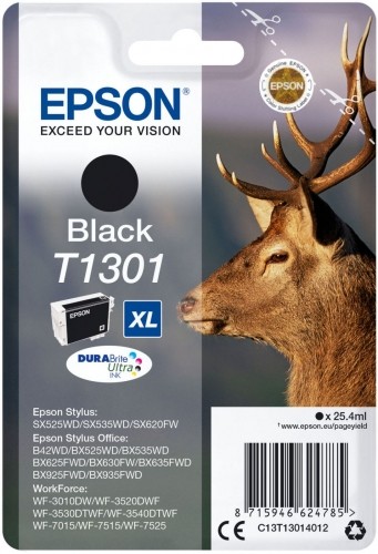EPSON  
         
       T1301 Original Ink Cartridge, Black image 1