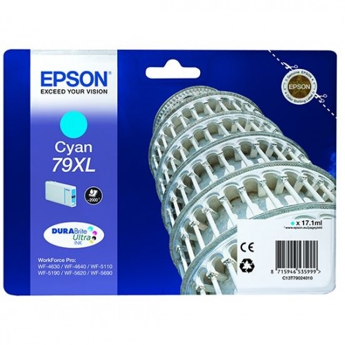 EPSON  
         
       79XL C13T79024010 Inkjet cartridge, Cyan image 1