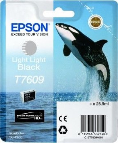 EPSON  
         
       T7609 Ink Cartridge, Light Light Black image 1