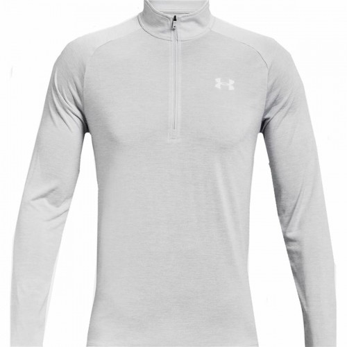 Men’s Long Sleeve T-Shirt Under Armour Tech 2.0 1/2 Zip White image 1