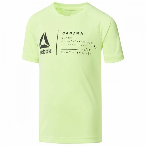 Men’s Short Sleeve T-Shirt Reebok Sportswear B Wor Lime green image 1