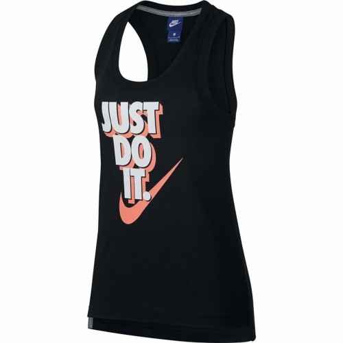 Īsais Sieviešu Tops Nike Just Do It Melns image 1