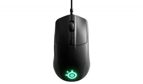 STEELSERIES  
         
       Rival 3 Gaming Mouse, Wired, Black image 1