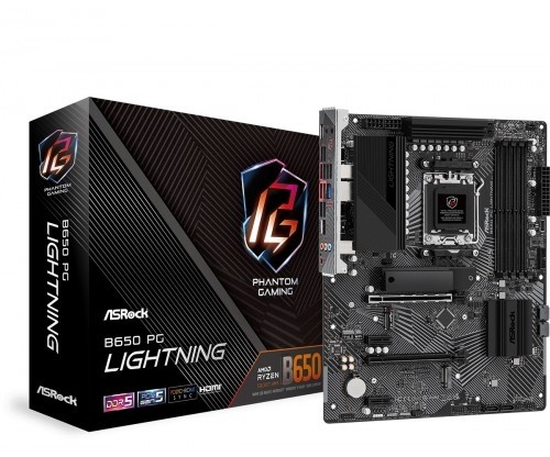 Asrock B650 PG LIGHTNING AM5 4DDR5 HDMI M.2 ATX image 1