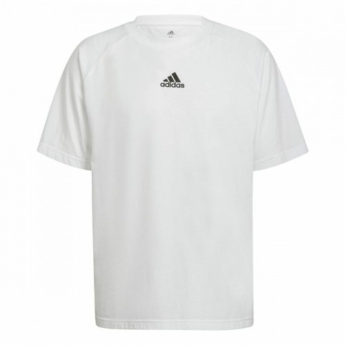 Men’s Short Sleeve T-Shirt Adidas Essentials Brandlove White image 1