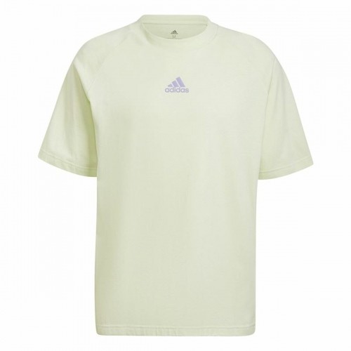Vīriešu Krekls ar Īsām Piedurknēm Adidas Essentials Brandlove Dzeltens image 1