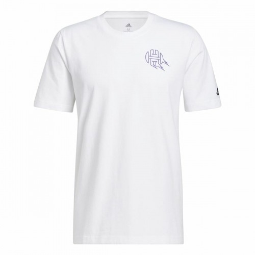 Vīriešu Krekls ar Īsām Piedurknēm Adidas Avatar James Harden Graphic Balts image 1