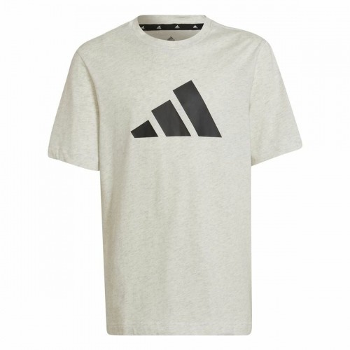 Child's Short Sleeve T-Shirt Adidas Future Icons Grey image 1