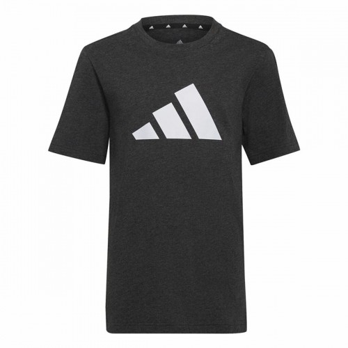 Krekls ar Īsām Piedurknēm Bērniem Adidas Future Icons Melns image 1